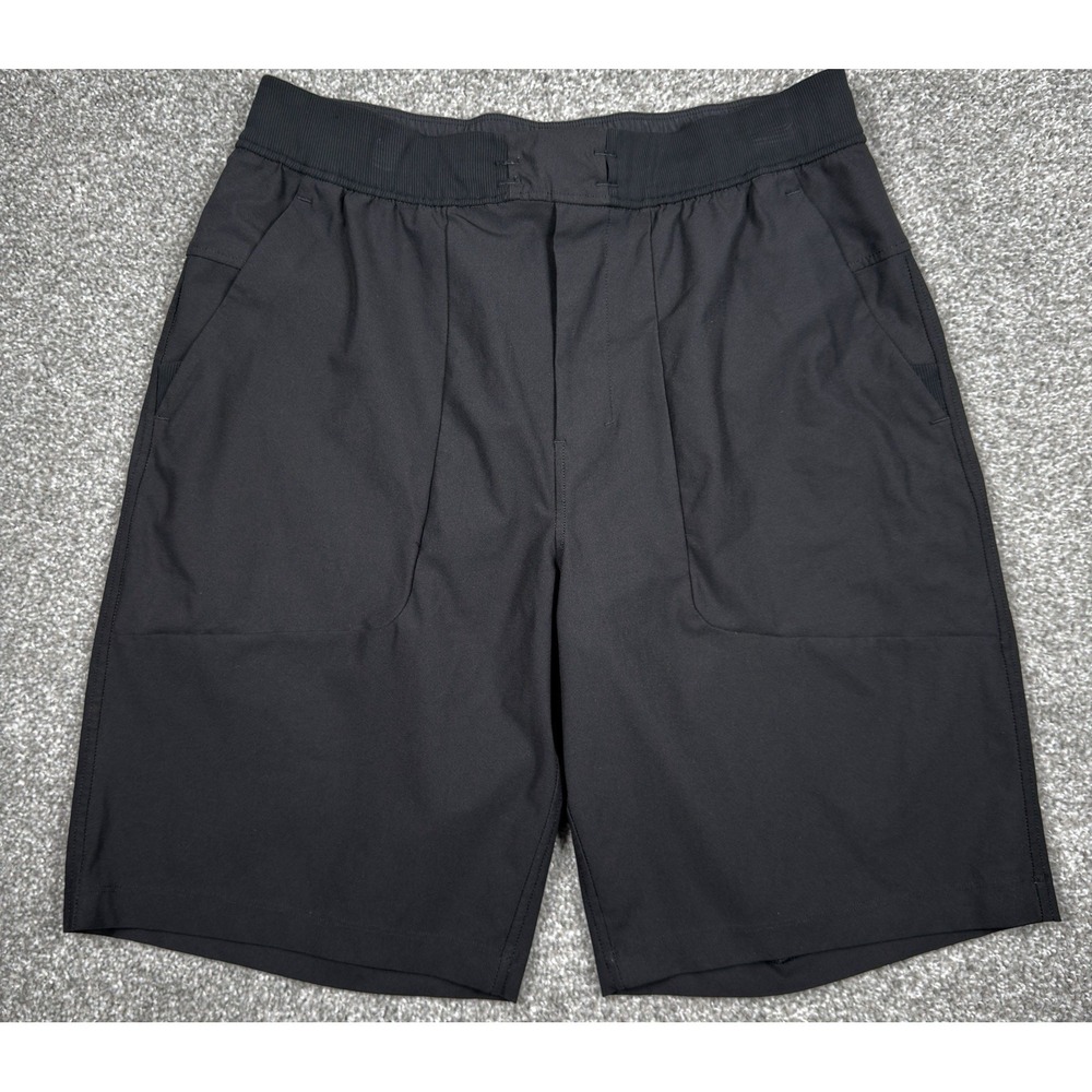 Lululemon Athletic Shorts Men's Large Gray Running Training Zip Pocket
